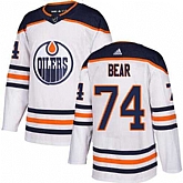 Oilers 74 Ethan Bear White Adidas Jersey Dzhi,baseball caps,new era cap wholesale,wholesale hats